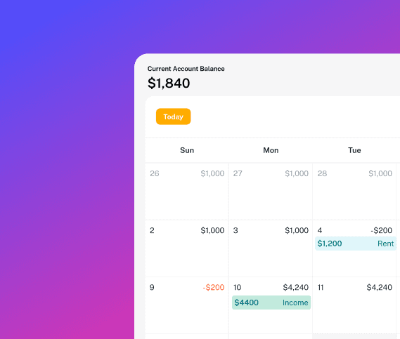 Calendar Based Budgeting